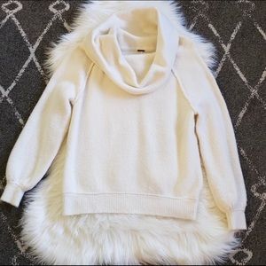 White free people OS sweater xs